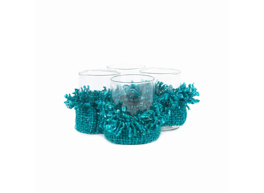 De Oh My Gee Kaarsenhouder - Aqua - M