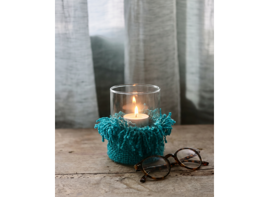 The Oh My Gee Candle Holder - Aqua - L