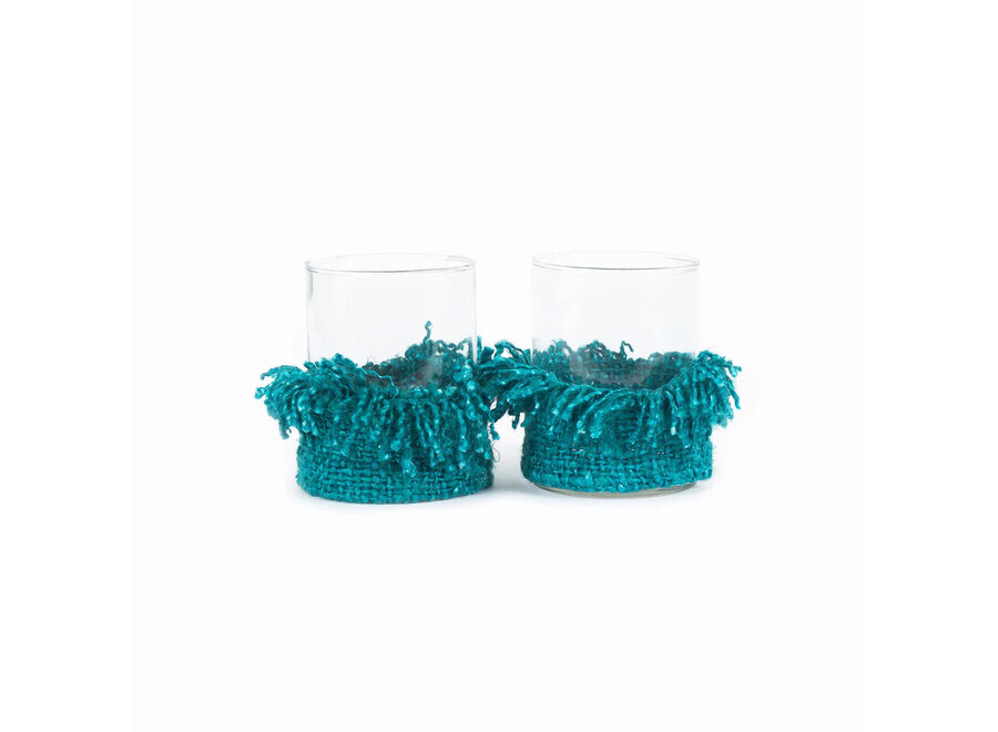 The Oh My Gee Candle Holder - Aqua - L