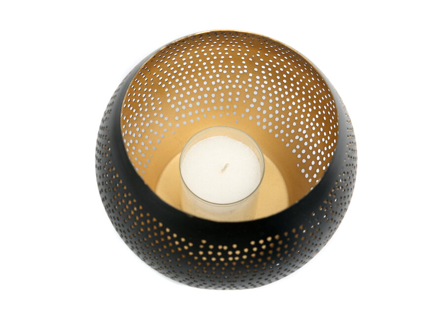 The Pierced Ball - Black Gold - M