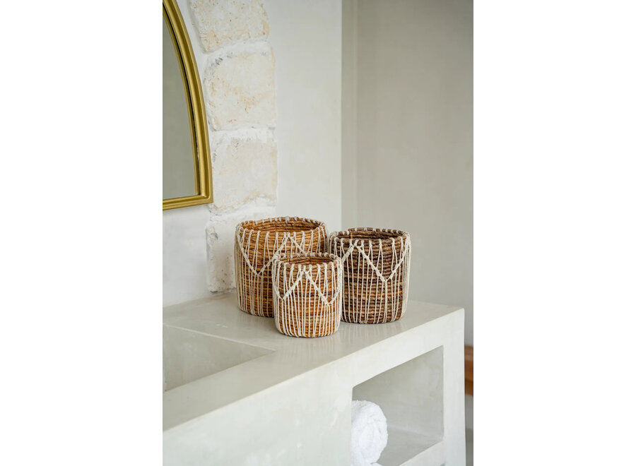 La Cesta Macra-Mazing - Natural Blanco - L