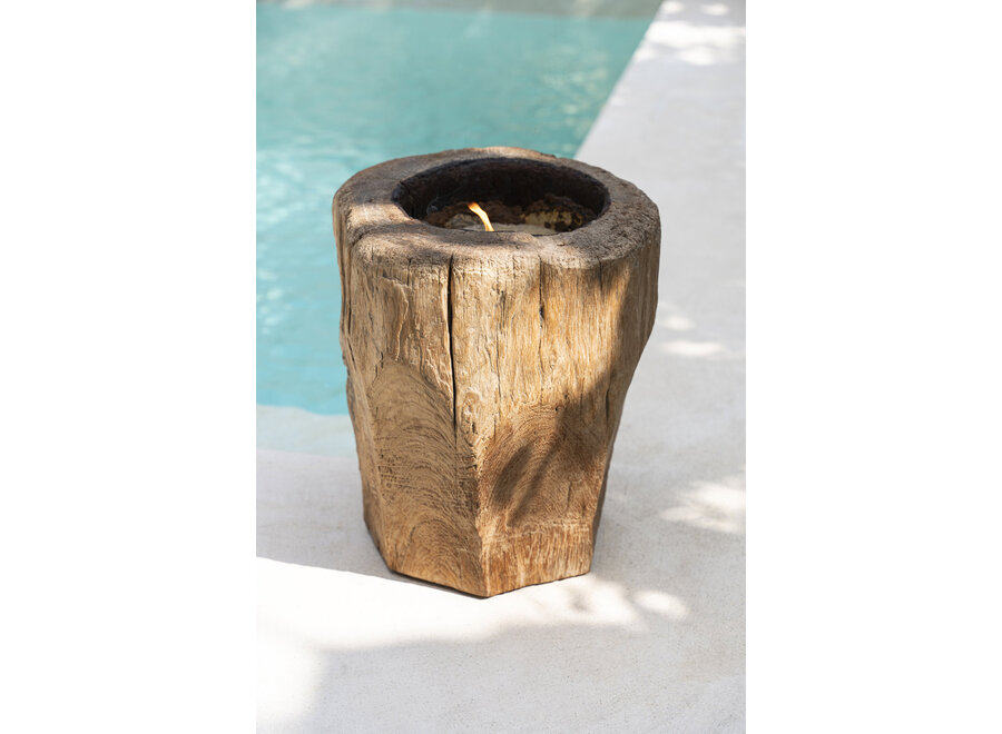 El Portavelas Candle Trunk – Natural