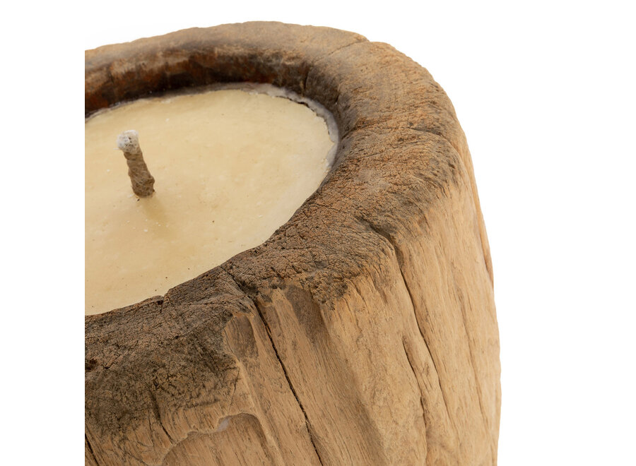 El Portavelas Candle Trunk – Natural