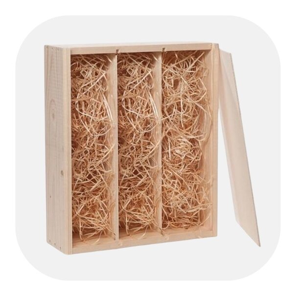 Luxe geschenkkist met schuifdeksel | 3 flessen