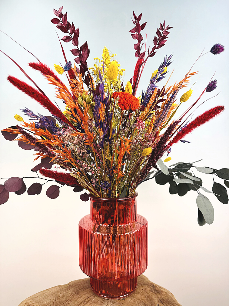 Ramo de flores secas "Bomba de color" | 60cm