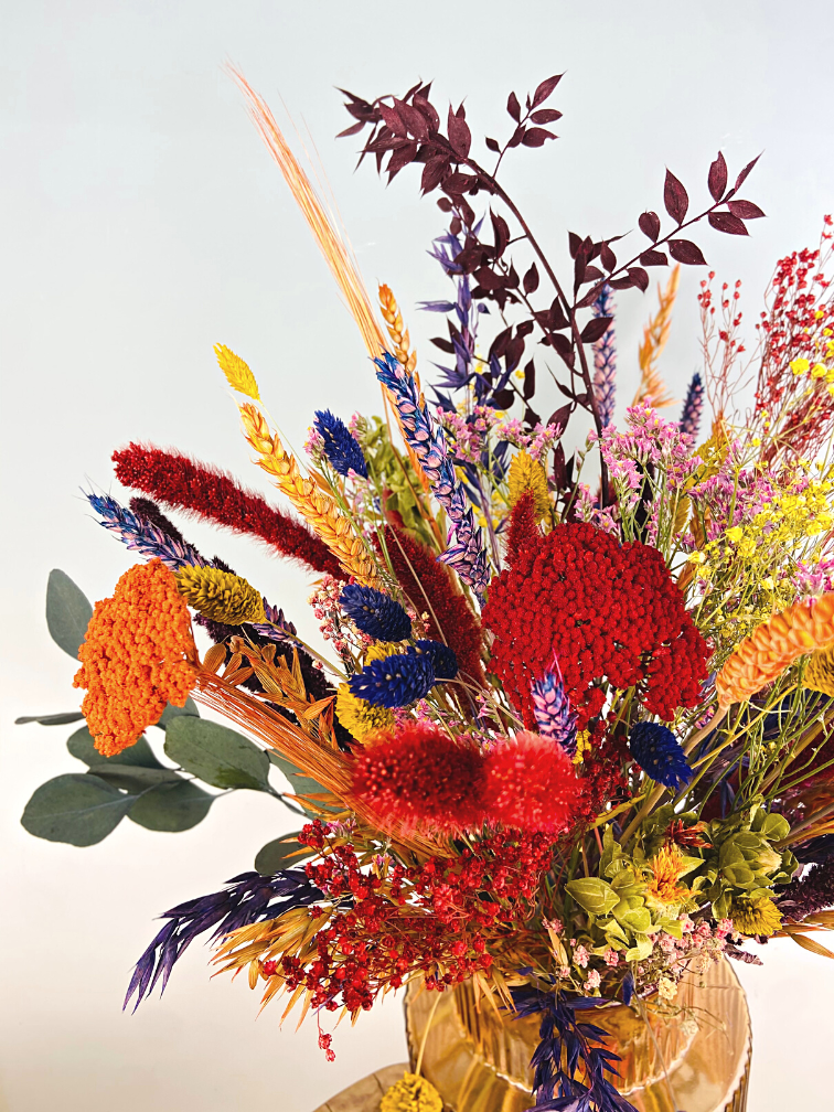 Ramo de flores secas "Bomba de color" | 60cm