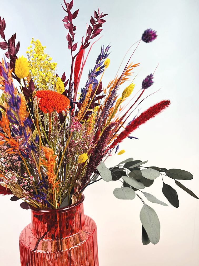 Ramo de flores secas "Bomba de color" | 60cm