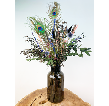 Bouquet sec "La fièvre de la jungle" - incl. vase | 50cm