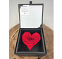 Rose longlife 'heart' dans un coffret cadeau
