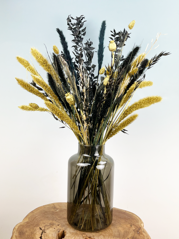 Bouquet di fiori secchi "Golden Ely" (Large) | 70cm