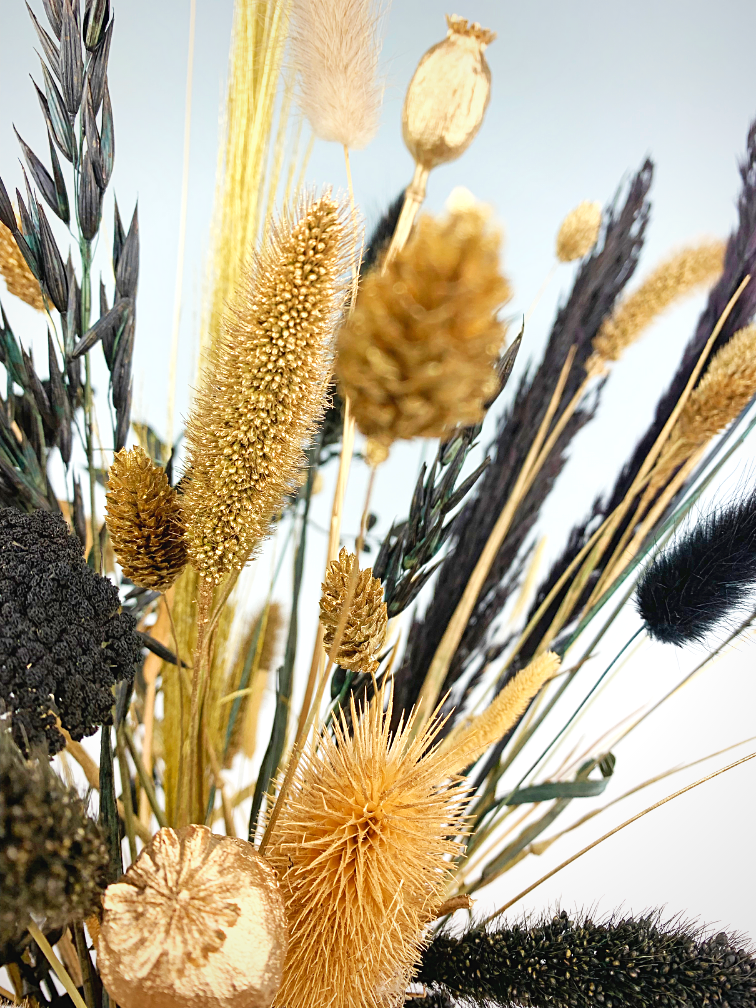 Bouquet di fiori secchi "Golden Ely" (Large) | 70cm