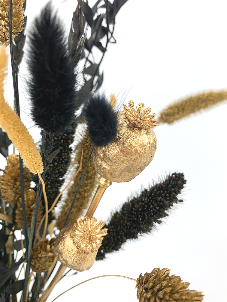 Bouquet di fiori secchi "Golden Ely" (Large) | 70cm