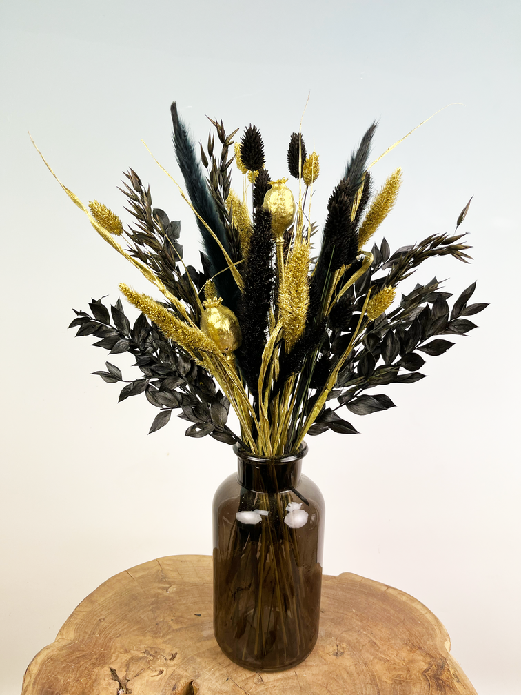 Bouquet di fiori secchi "Golden Ely" (Small) | 40cm