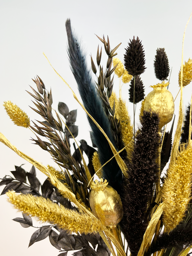 Bouquet di fiori secchi "Golden Ely" (Small) | 40cm