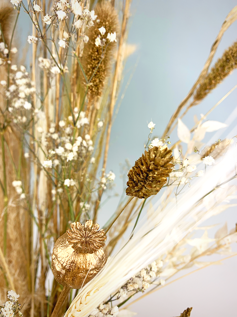 Bouquet di fiori secchi "Luxury Gold" (Large) | 60cm