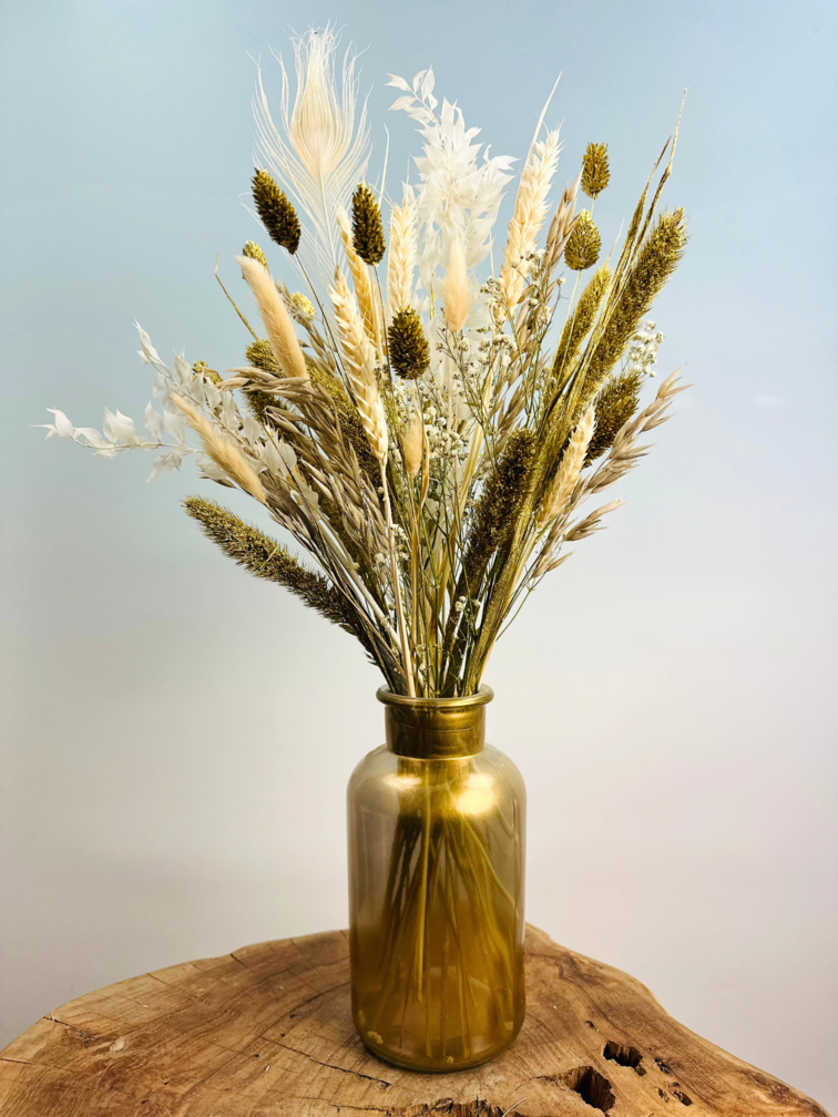 Ramo de flores secas "Oro de lujo" (Pequeño) | 45cm