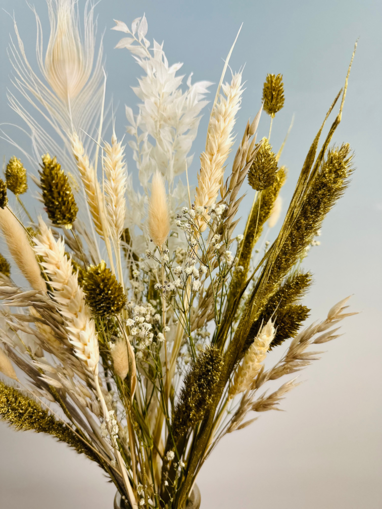 Ramo de flores secas "Oro de lujo" (Pequeño) | 45cm
