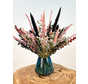 Ramo de flores secas "Noche de Lujo" (Pequeño) - incluye jarrón azul | 35cm