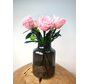 Bouquet di rose Longlife (5 pezzi) con vaso in omaggio | Rosa