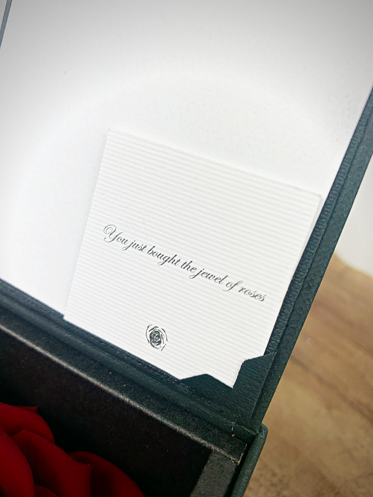 Longlife Rose 'dunkelrot' in Geschenkbox | SMALL