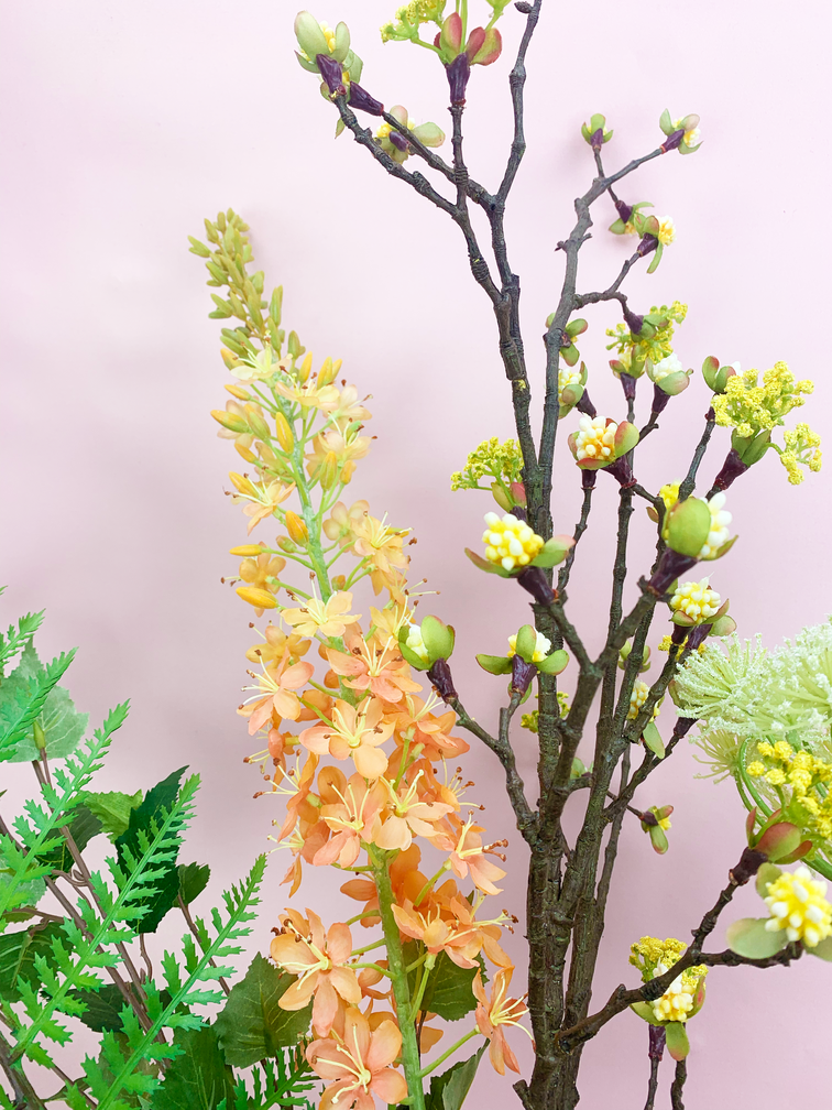 Bouquet di seta "Soft Orange" | 100cm