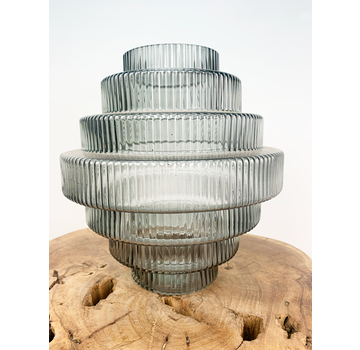 Grafik Vase "schwarz" | 21x24cm