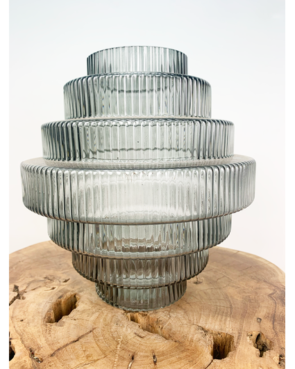 Grafik Vase "schwarz" | 21x24cm