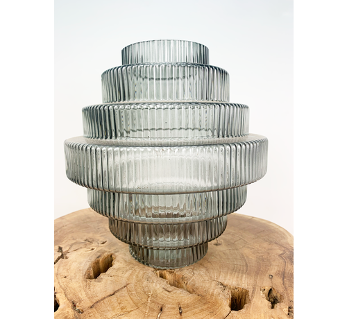 Grafik Vase "schwarz" | 21x24cm