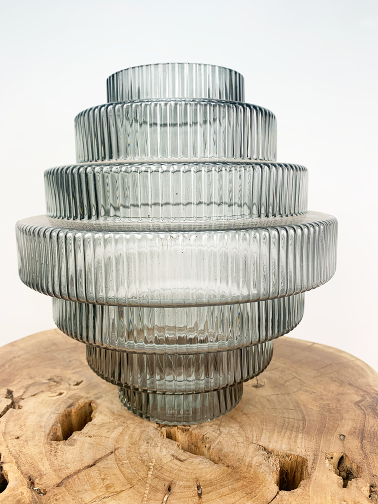 Grafik Vase "schwarz" | 21x24cm