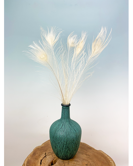 Ramo de flores secas "Dragon Blues" | 55cm - incl. jarrón