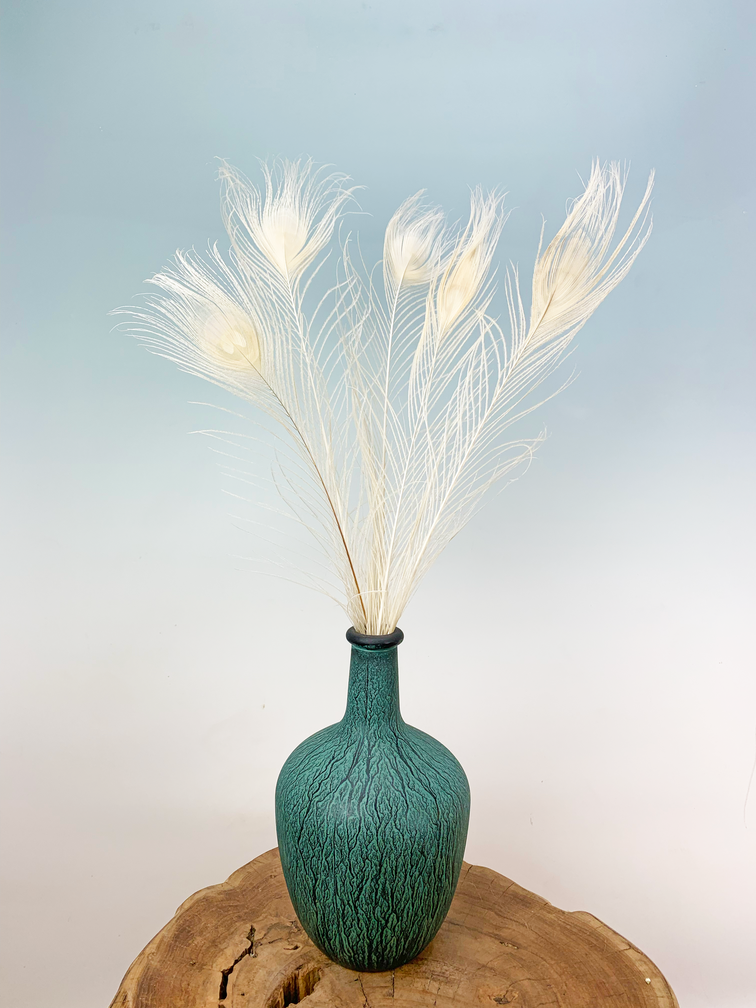 Ramo de flores secas "Dragon Blues" | 55cm - incl. jarrón
