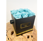 Caja de lujo para rosas de larga duración - 9 rosas (varios colores)