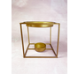 Amber burner square "gold" | 10X10cm