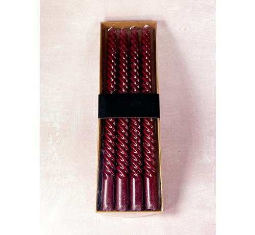 Set di candele a vortice | 4 pezzi| Trendy e d'atmosfera