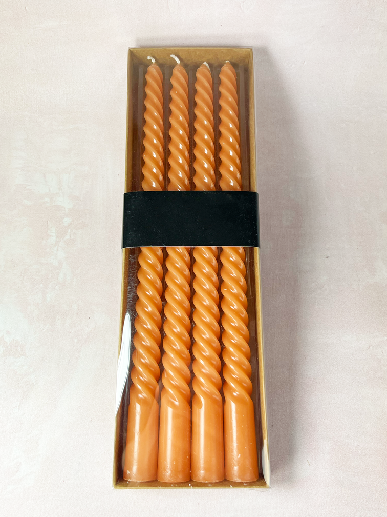 Set di candele a vortice | 4 pezzi| Trendy e d'atmosfera