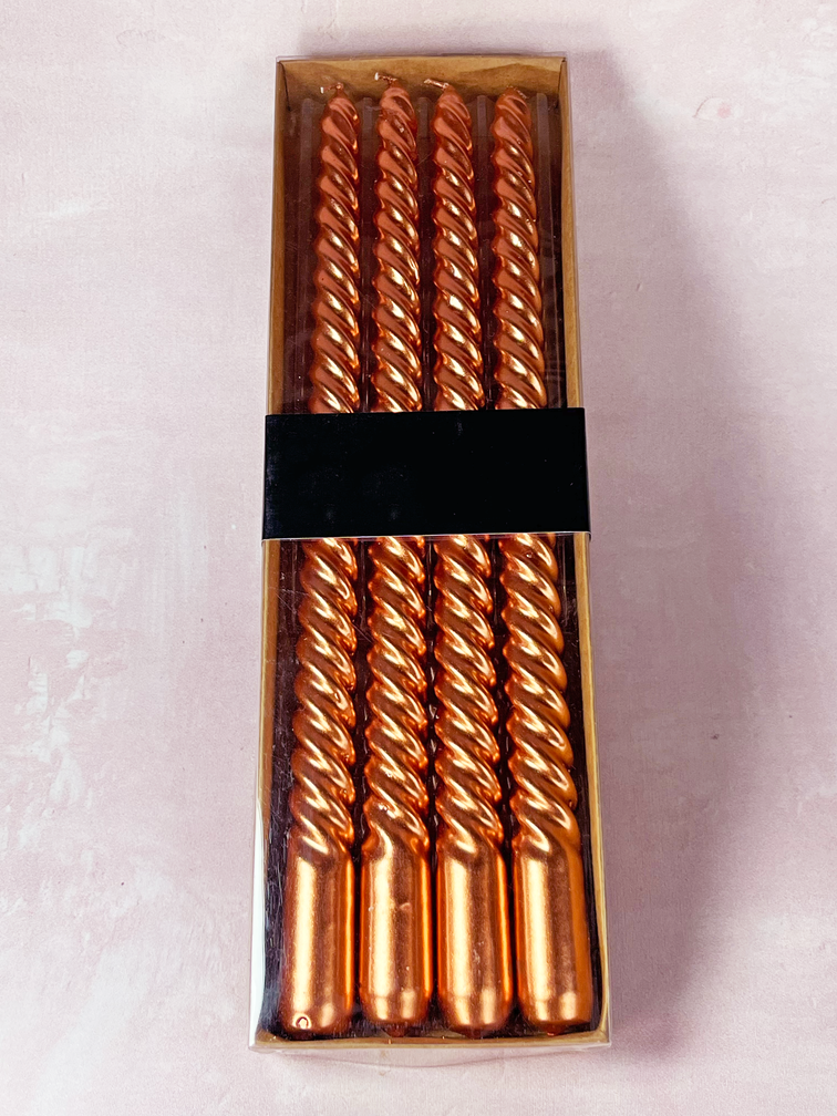Set di candele a vortice | 4 pezzi| Trendy e d'atmosfera