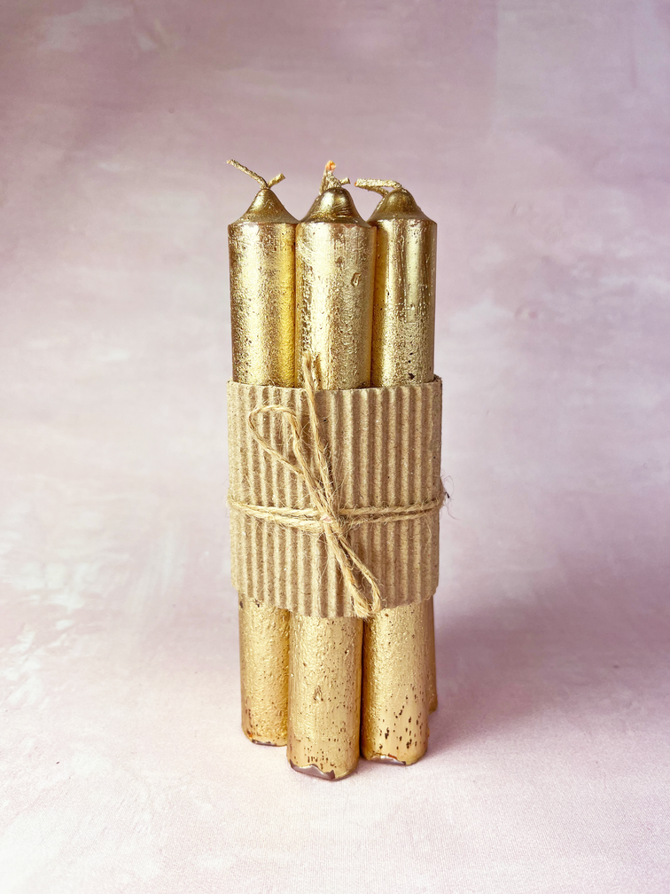 Luxury candlestick candle set | 7 pieces | Atmospheric