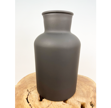 Mjölkflaskvas "matt svart"