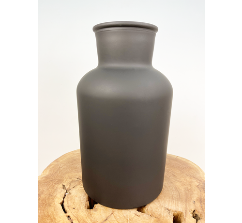 Mjölkflaskvas "matt svart"