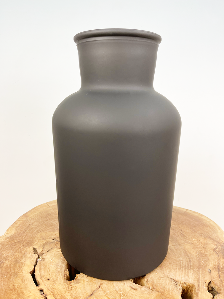 Vaso per bottiglie di latte "nero opaco
