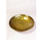Plat en ambre "gold" avec motif