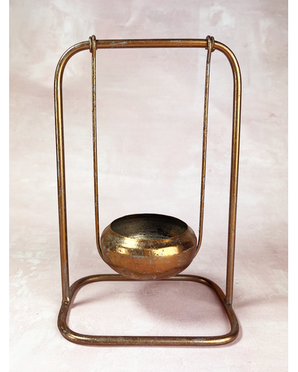 Soporte bloque ámbar bronce | 14,5 x 10 x 22,5cm