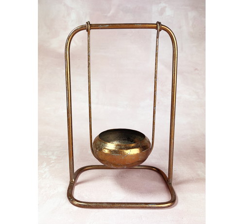 Soporte bloque ámbar bronce | 14,5 x 10 x 22,5cm