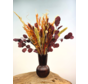 Bouquet di fiori secchi "Rustic Wonder" | 50 cm - vaso marrone incluso