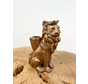 Lew z brązu (kandelabr) | 15cm