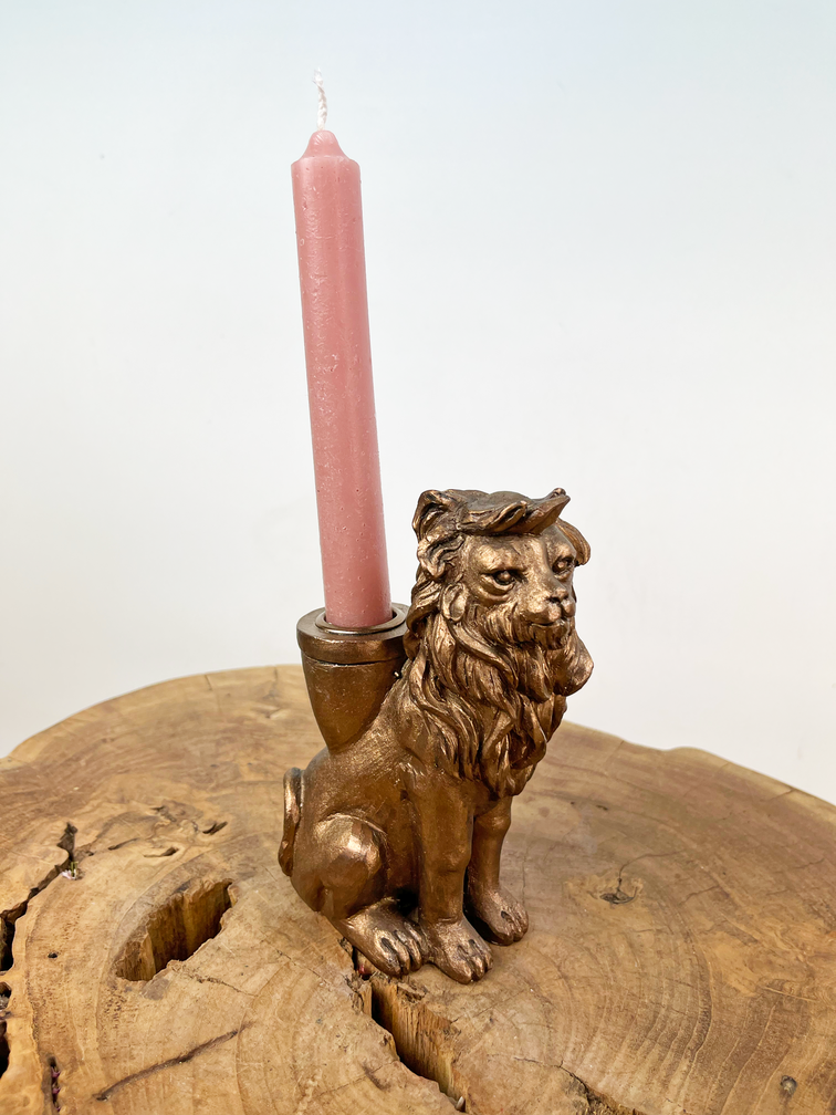 León de bronce (candelabro) | 15cm