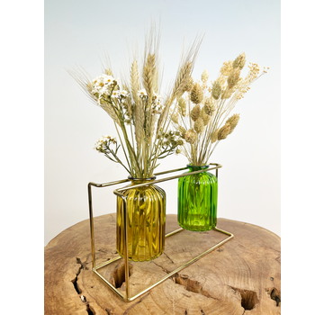 Ensemble décoratif de fleurs séchées "naturelles" | ⌀22x30cm.