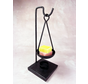 Amber block burner black | 10.5x10.5x29cm