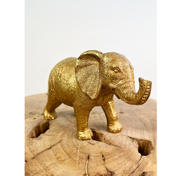 Eléphant doré | Petit | 18 x 7 x 12cm