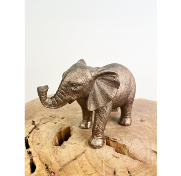 Słoń z brązu | Mały | 18 x 7 x 12 cm